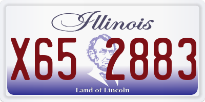 IL license plate X652883