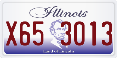 IL license plate X653013