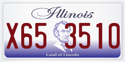 IL license plate X653510