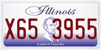 IL license plate X653955