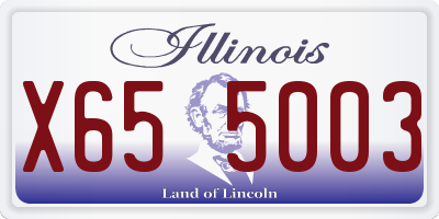 IL license plate X655003