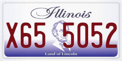 IL license plate X655052