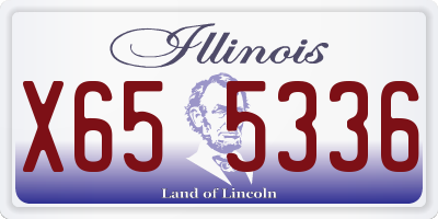IL license plate X655336