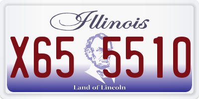 IL license plate X655510