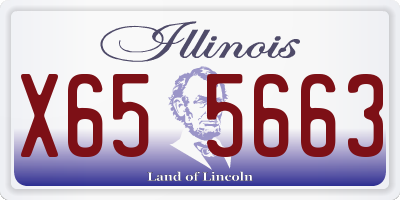 IL license plate X655663