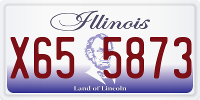 IL license plate X655873