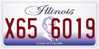 IL license plate X656019