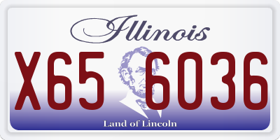 IL license plate X656036