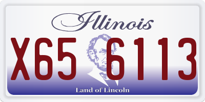 IL license plate X656113