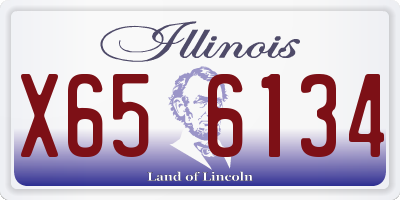 IL license plate X656134