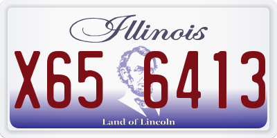 IL license plate X656413