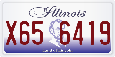 IL license plate X656419