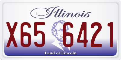 IL license plate X656421