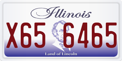 IL license plate X656465