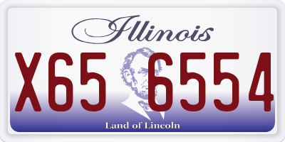 IL license plate X656554