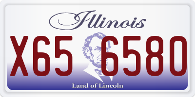 IL license plate X656580