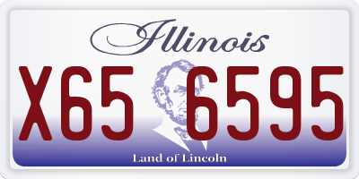 IL license plate X656595