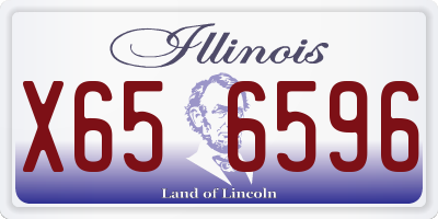 IL license plate X656596