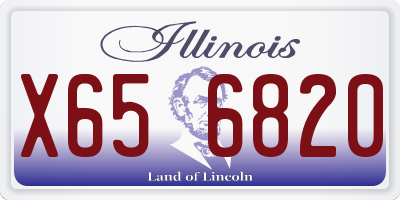 IL license plate X656820