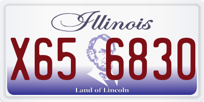 IL license plate X656830