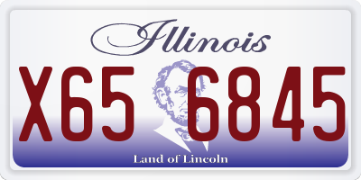 IL license plate X656845