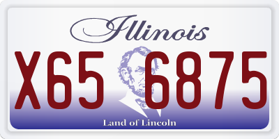 IL license plate X656875