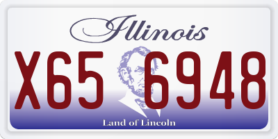 IL license plate X656948
