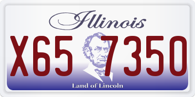IL license plate X657350