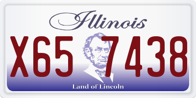 IL license plate X657438