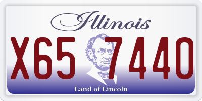 IL license plate X657440