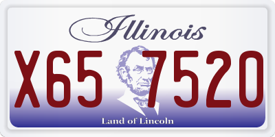 IL license plate X657520