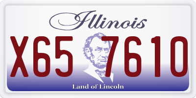 IL license plate X657610