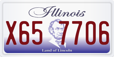IL license plate X657706