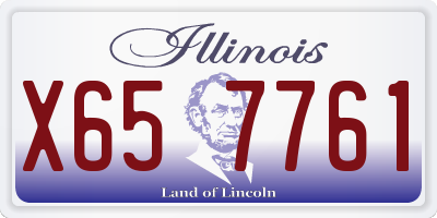 IL license plate X657761