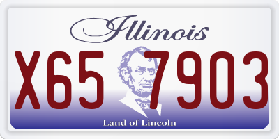 IL license plate X657903