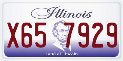 IL license plate X657929
