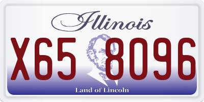 IL license plate X658096