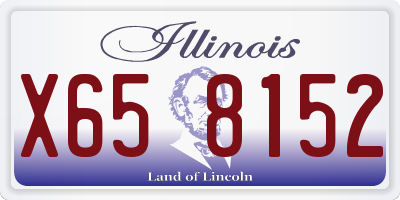 IL license plate X658152