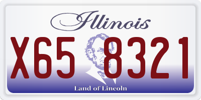 IL license plate X658321