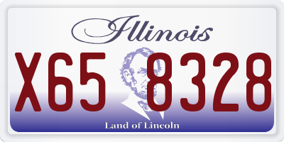 IL license plate X658328