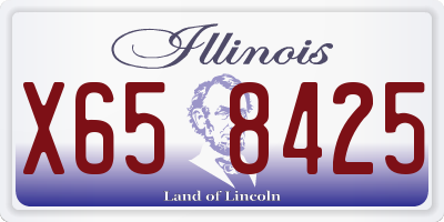 IL license plate X658425