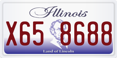 IL license plate X658688