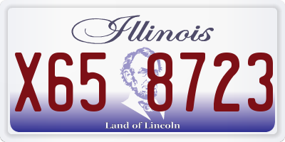 IL license plate X658723