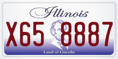IL license plate X658887