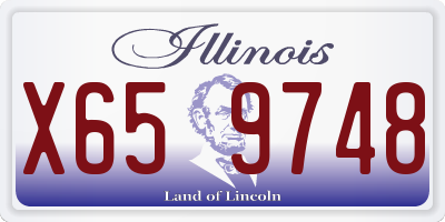 IL license plate X659748