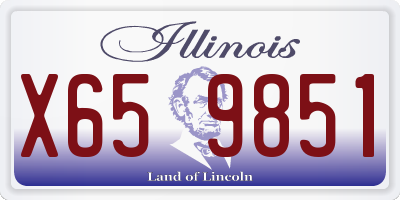 IL license plate X659851