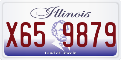 IL license plate X659879
