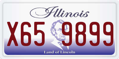 IL license plate X659899