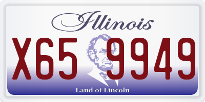 IL license plate X659949