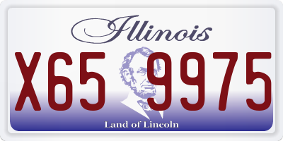 IL license plate X659975